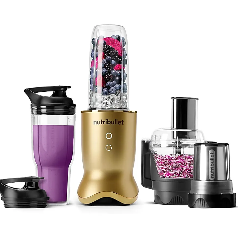 Nutribullet Ultra Plus+ 3-1 Compact Kitchen System, 32 Oz, Brass, Total Qty 1