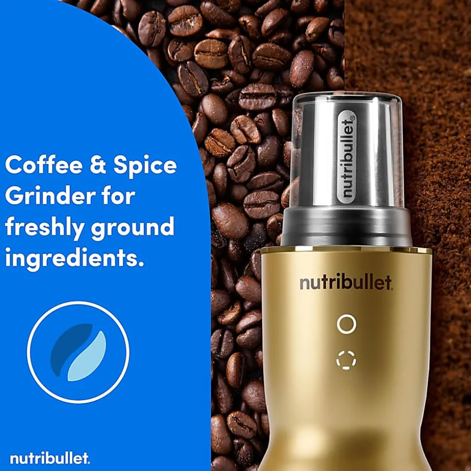 Nutribullet Ultra Plus+ 3-1 Compact Kitchen System, 32 Oz, Brass, Total Qty 1