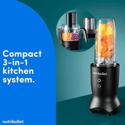 Nutribullet Ultra Plus+ 3-1 Compact Kitchen System, 32 Oz, Satin Black, Total Qty 1