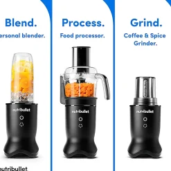 Nutribullet Ultra Plus+ 3-1 Compact Kitchen System, 32 Oz, Satin Black, Total Qty 1