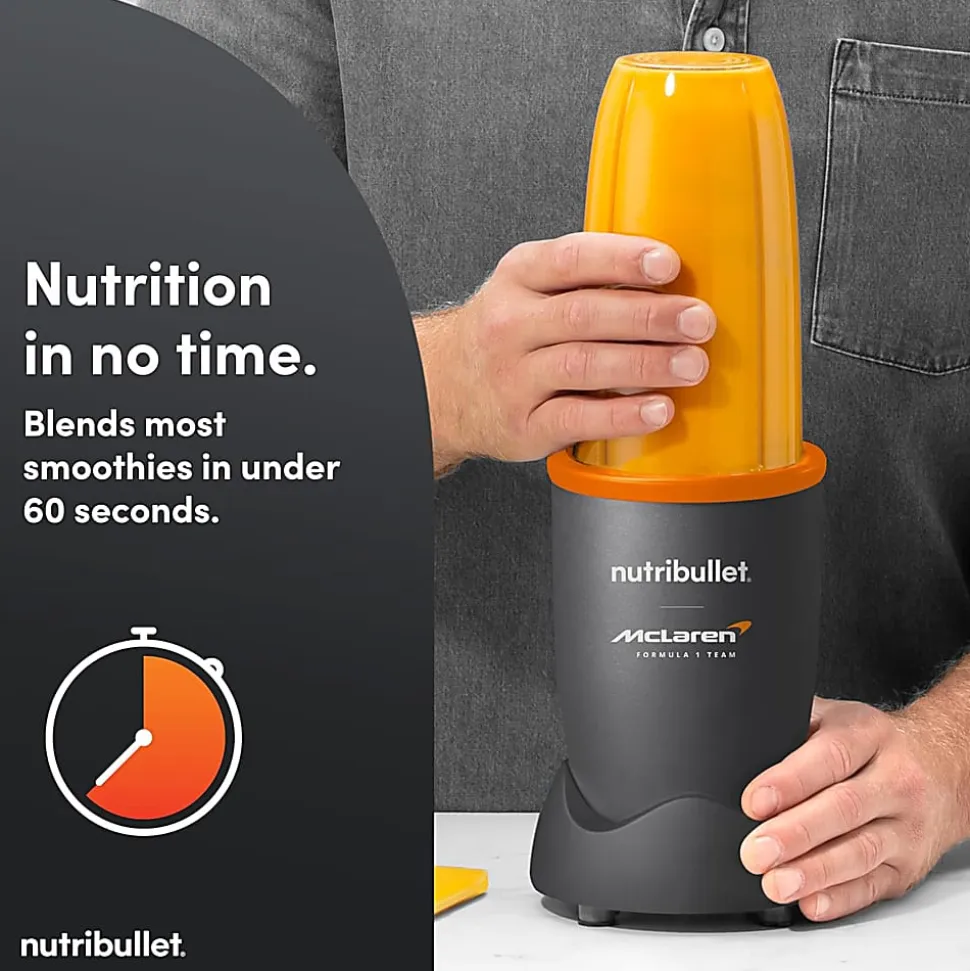 Nutribullet X McLaren Formula 1 Team: Pro Blender, 32 Oz, Gunmetal Gray, Total Qty 1