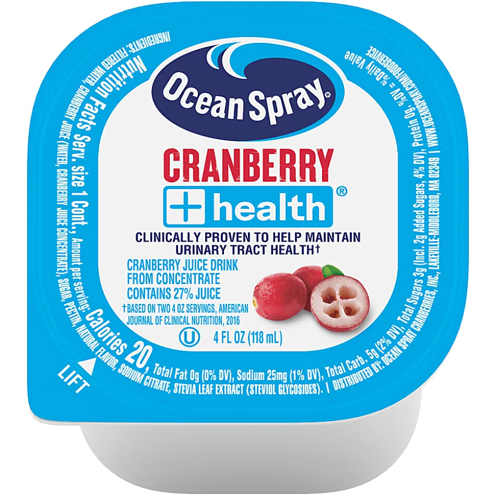 Ocean Spray Cranberry + Health Juice, 4 Oz, Total Qty 48