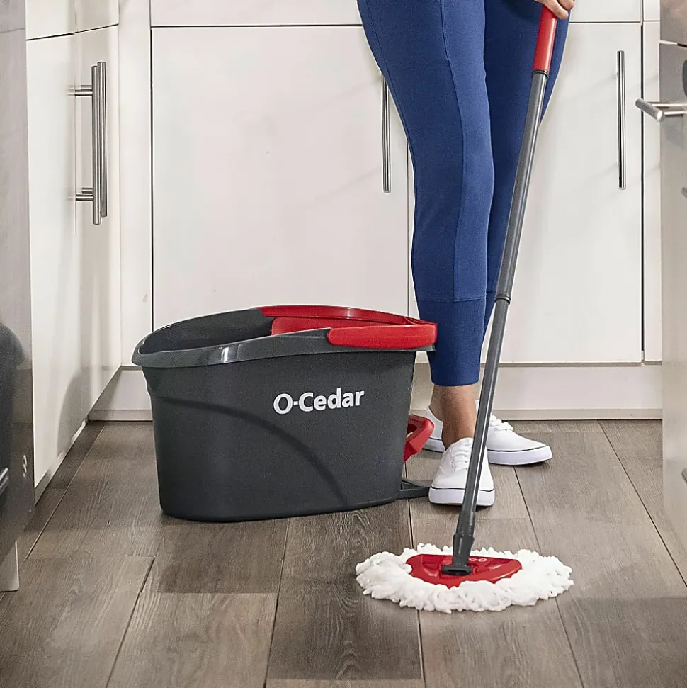 O-Cedar EasyWring Spin Mop Refill - MicroFiber - White - 2 / Pack