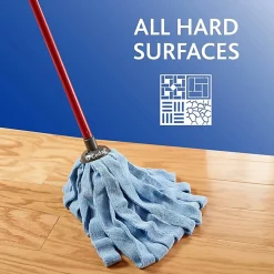 O-Cedar Microfiber Cloth Mop - MicroFiber Head - Absorbent, Soft, Machine Washable, Reusable, Refillable - Multi - 1 Each