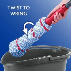 O-Cedar MicroTwist MAX Microfiber Mop - MicroFiber Head - Absorbent, Reusable, Machine Washable, Easy to Use, Comfortable Grip, Refillable - Multi