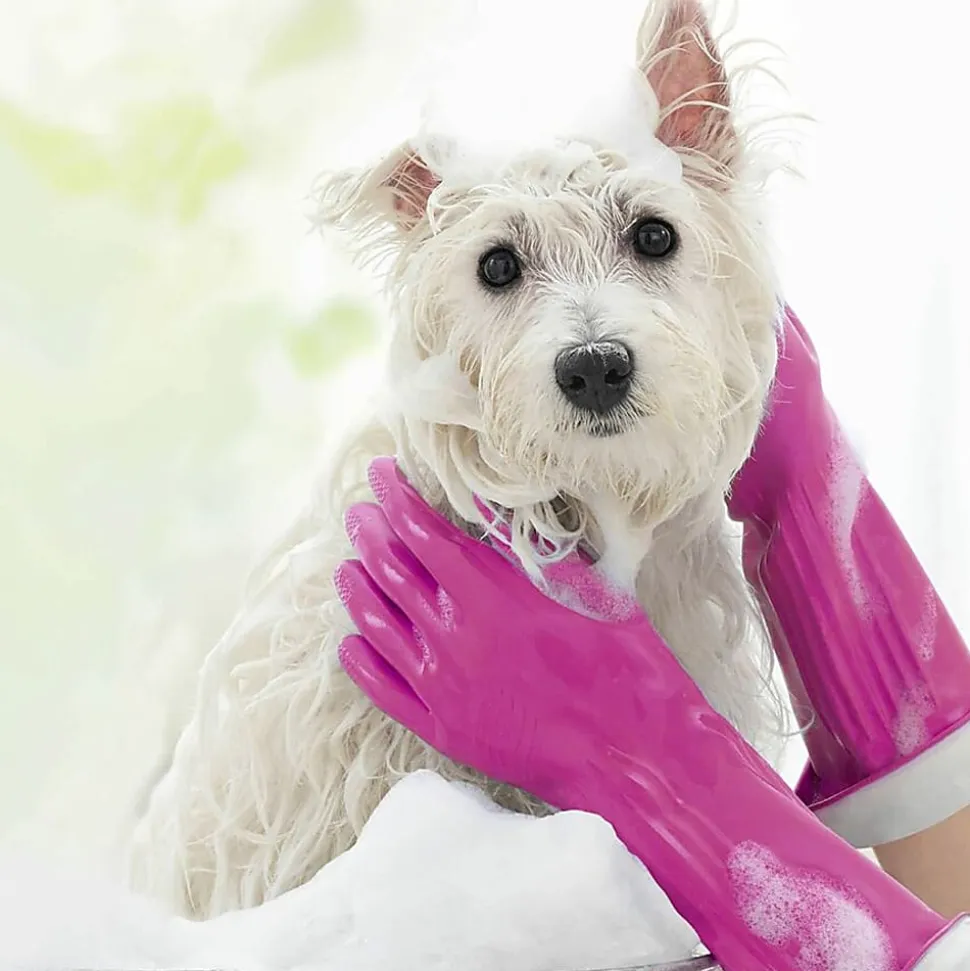 O-Cedar Playtex Living Gloves - Chemical, Bacteria Protection - Medium Size - Latex, Neoprene, Nitrile - 166119