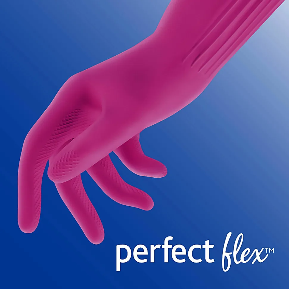 O-Cedar Playtex Living Gloves - Chemical, Bacteria Protection - Medium Size - Latex, Neoprene, Nitrile - 166119