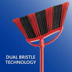 O-Cedar PowerCorner One Sweep Broom - Red, Black, Gray - 1 Each