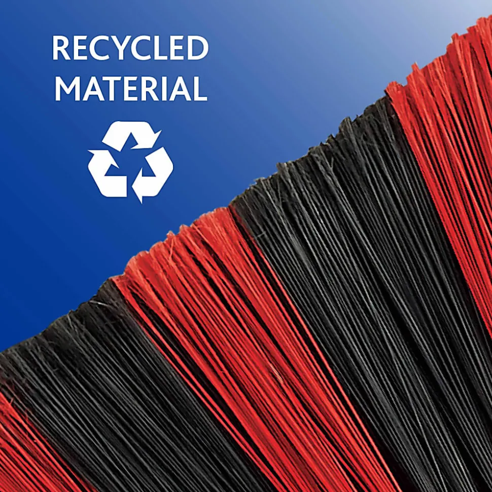 O-Cedar PowerCorner One Sweep Broom - Red, Black, Gray - 1 Each