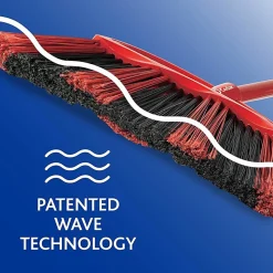 O-Cedar PowerCorner One Sweep Broom - Red, Black, Gray - 1 Each