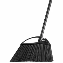 O-Cedar PowerCorner Outdoor Broom - Black, Gray - 1 Each
