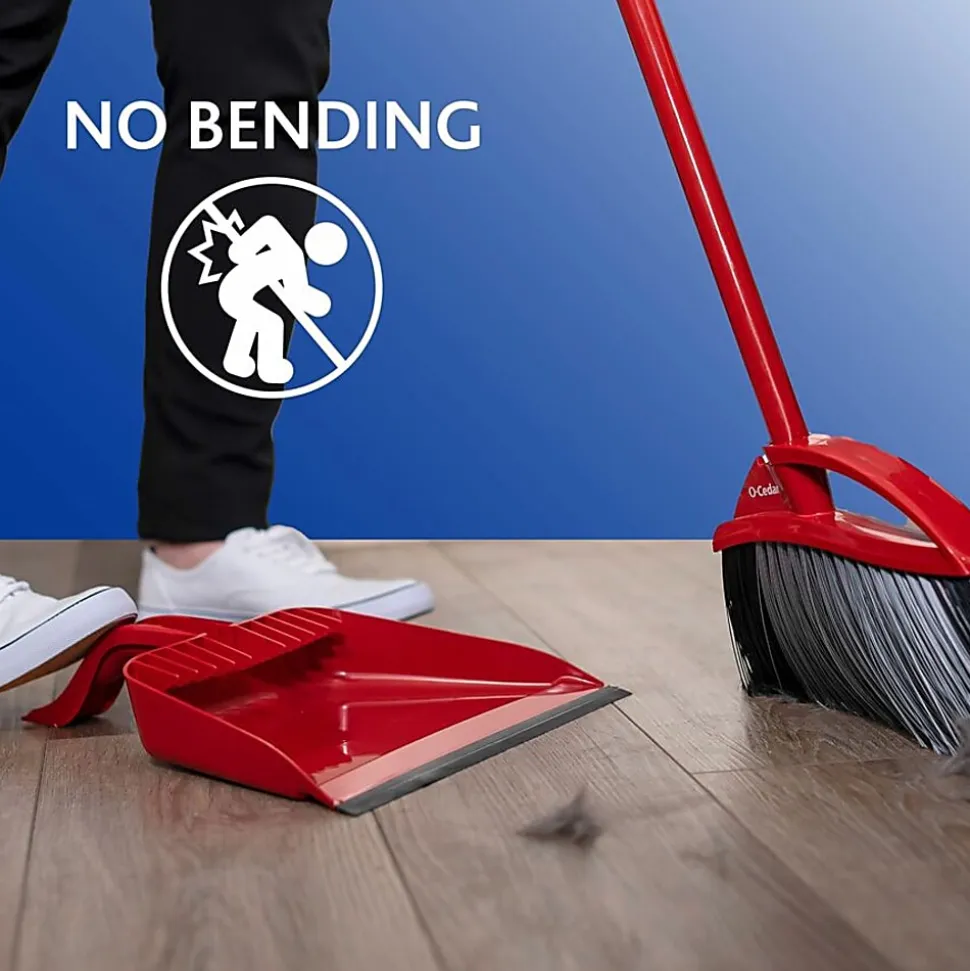 O-Cedar PowerCorner Pet Pro Broom - Red, Black, Gray - 1 Each