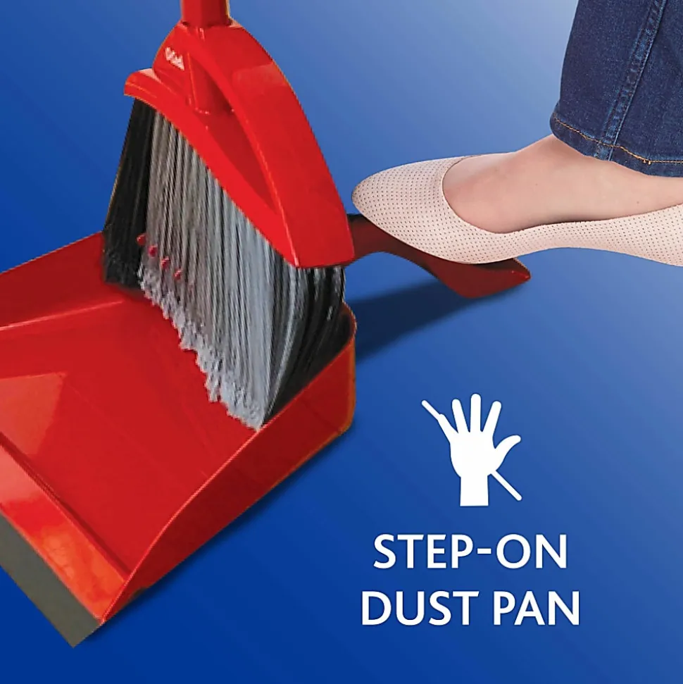 O-Cedar PowerCorner Pet Pro Broom - Red, Black, Gray - 1 Each