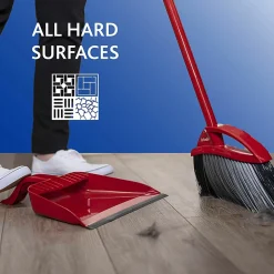 O-Cedar PowerCorner Pet Pro Broom - Red, Black, Gray - 1 Each