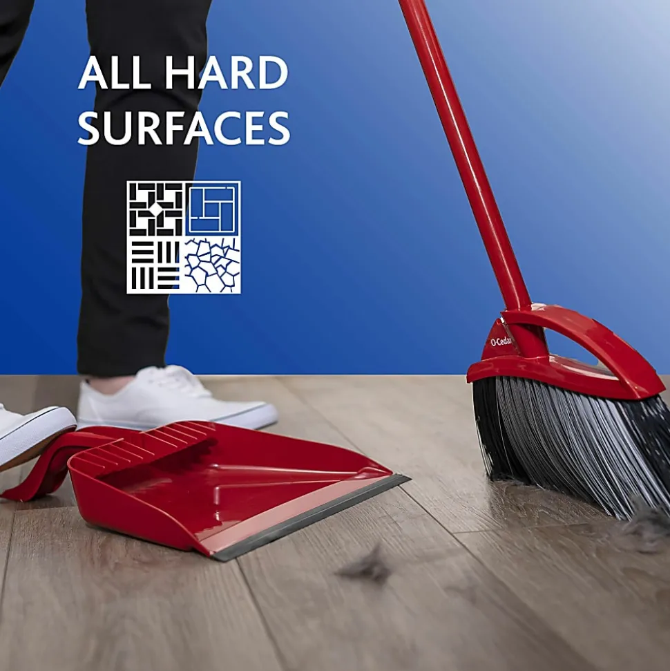 O-Cedar PowerCorner Pet Pro Broom - Red, Black, Gray - 1 Each