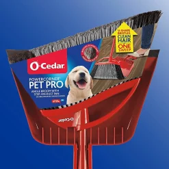 O-Cedar PowerCorner Pet Pro Broom - Red, Black, Gray - 1 Each