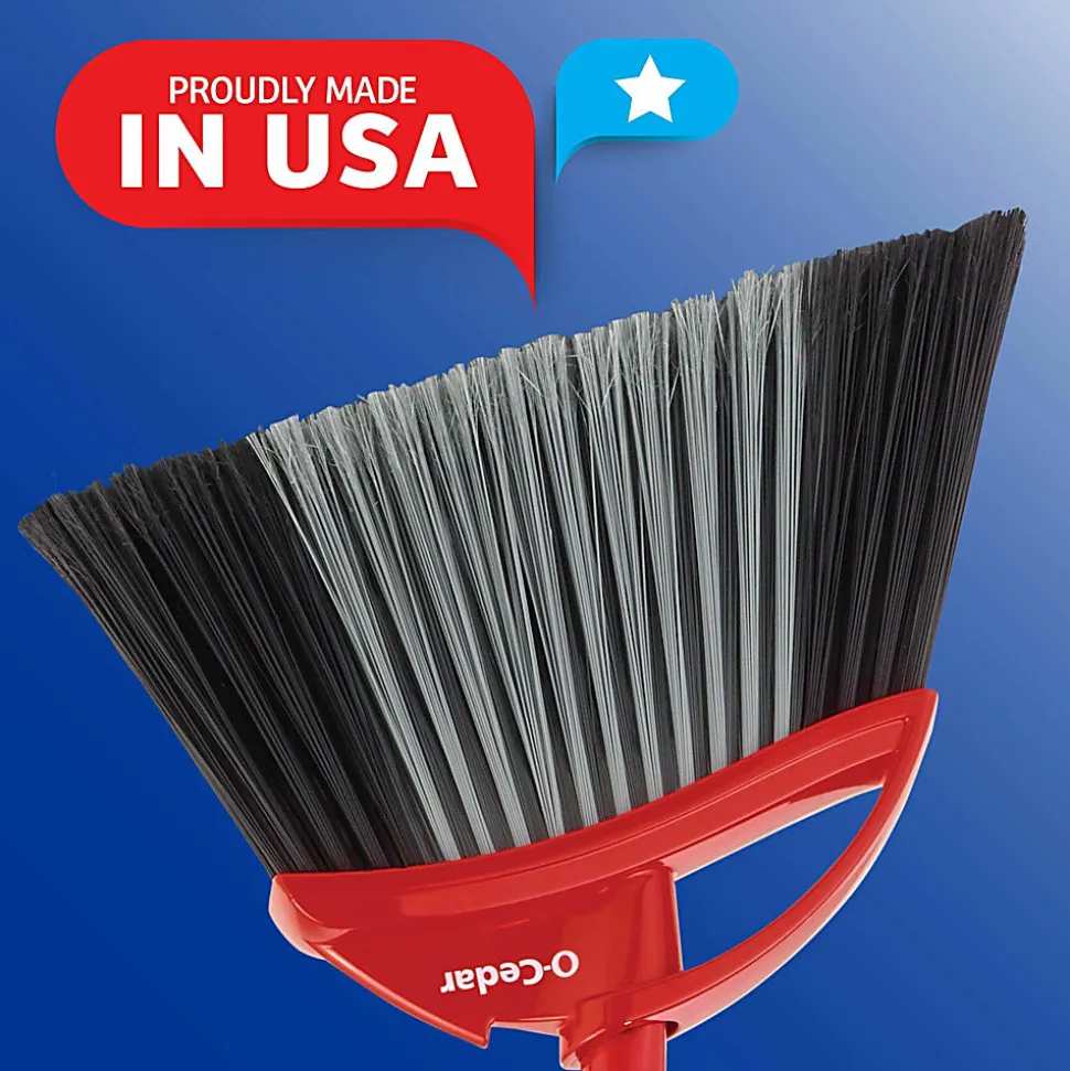 O-Cedar PowerCorner Pet Pro Broom - Red, Black, Gray - 1 Each