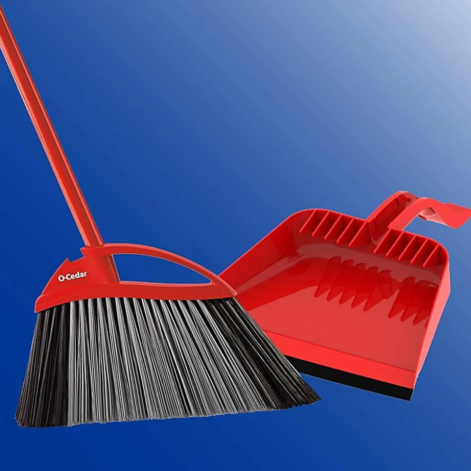 O-Cedar PowerCorner Pet Pro Broom - Red, Black, Gray - 1 Each