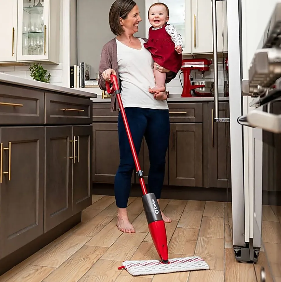O-Cedar ProMist MAX Microfiber Spray Mop - MicroFiber Head - Reusable, Machine Washable, Refillable, Double-sided - Multi - 1 Each