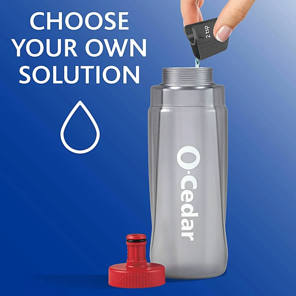 O-Cedar ProMist MAX Microfiber Spray Mop - MicroFiber Head - Reusable, Machine Washable, Refillable, Double-sided - Multi - 1 Each