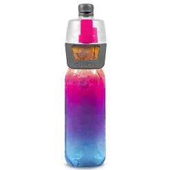 O2COOL Mist N’ Sip Water Bottle, 20 Oz, Ombre Raspberry