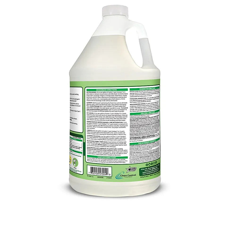 OdoBan® Odor Eliminator Disinfectant Concentrate, Original Eucalyptus Scent, 128 Oz Bottle, Case Of 4