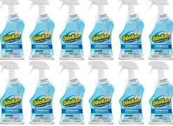 OdoBan Odor Eliminator Disinfectant Spray, Fresh Linen Scent, 32 Oz, Case Of 12 Bottles