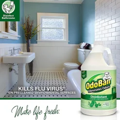 OdoBan Odor Eliminator Disinfectant Concentrate, Assorted Scents, 128 Oz, Case Of 4 Jugs