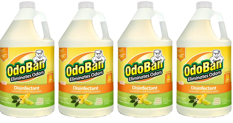 OdoBan Odor Eliminator Disinfectant Concentrate, Citrus Scent, 128 Oz, Case Of 4 Bottles