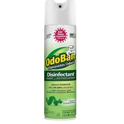 OdoBan Odor Eliminator Disinfectant 360° Spray, Original Eucalyptus Scent, 14.6 Oz