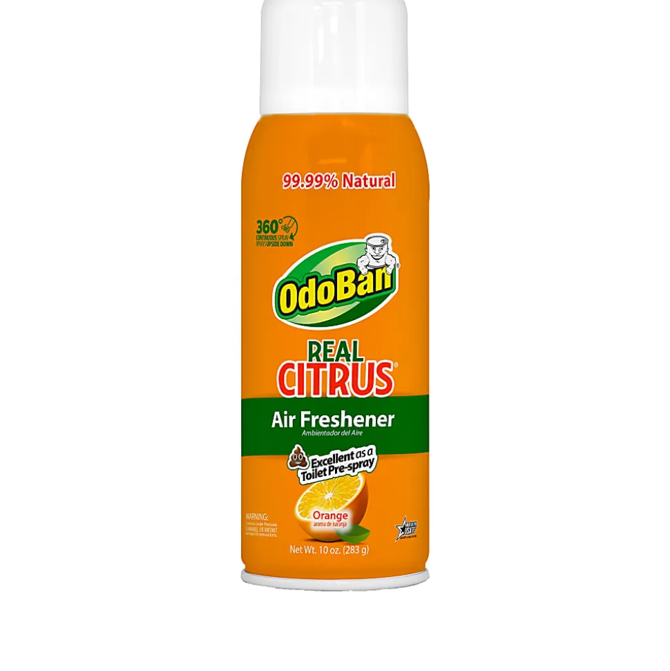 OdoBan Real Citrus Air Freshener, Orange Scent, 10 Oz
