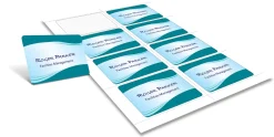 Office DepotĀ® Brand Adhesive Name Badges, 2-1/3" x 3-3/8", White, Pack Of 160