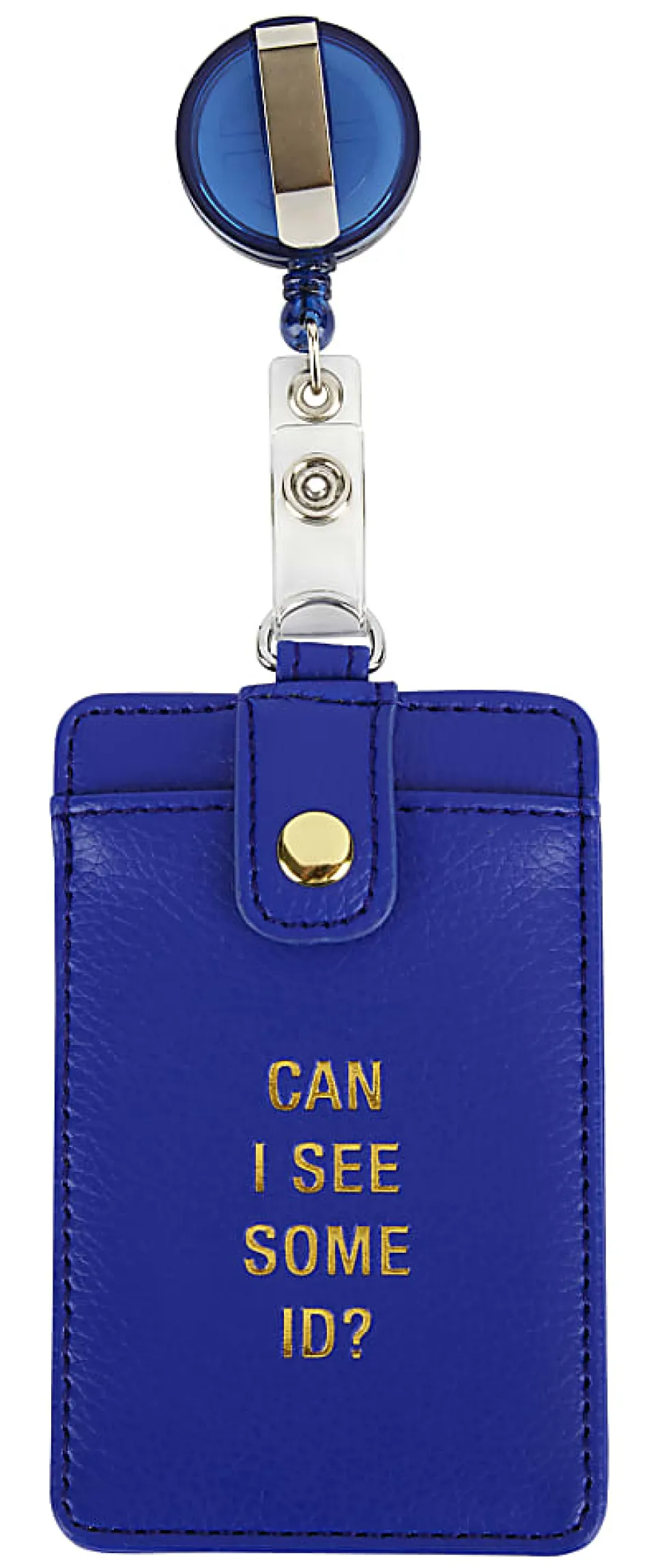 Office Depot® Brand Badge Holder, 2 13/16" x 4 7/16", Blue