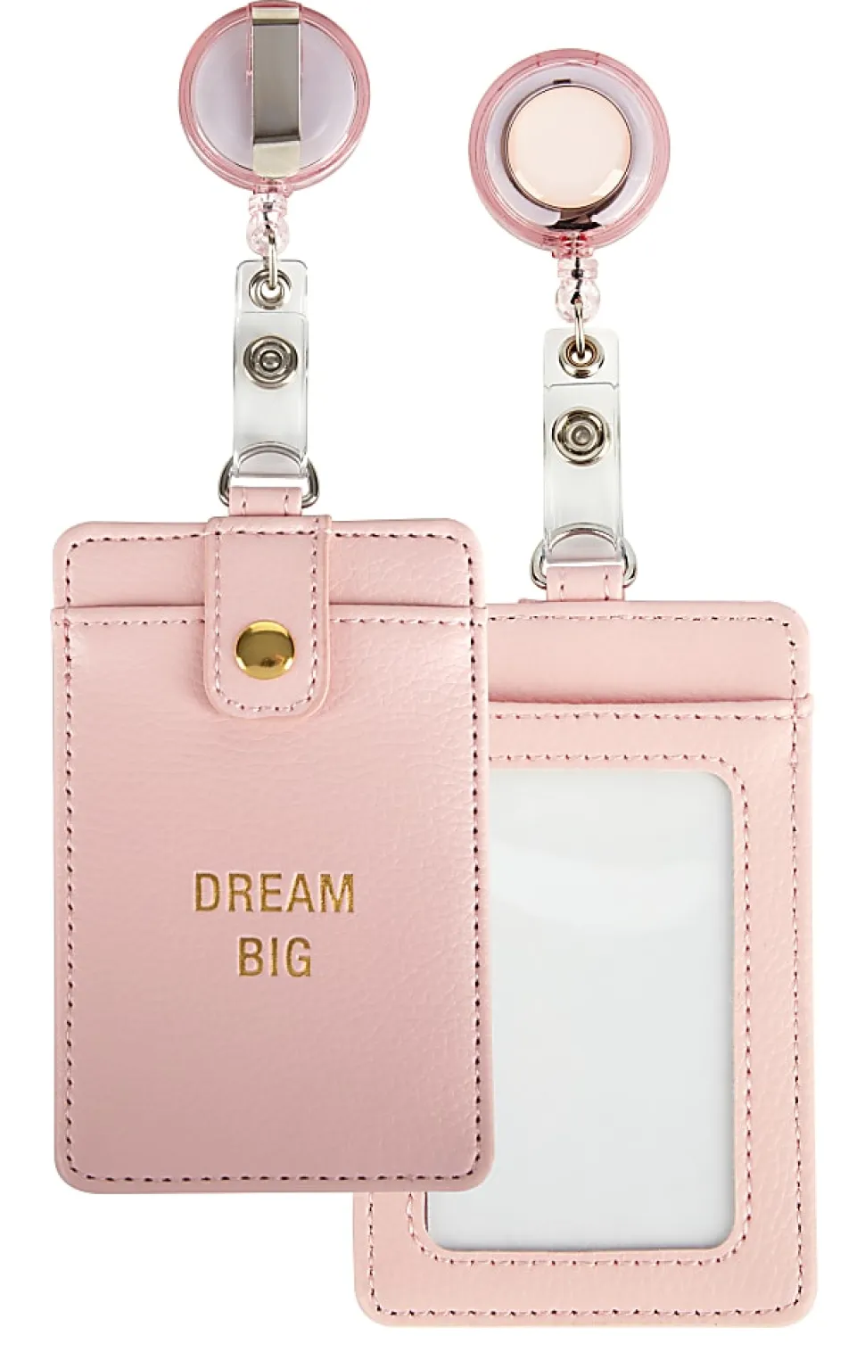 Office Depot® Brand Badge Holder, 2 13/16" x 4 7/16", Pink