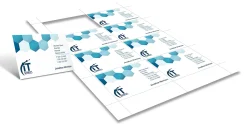 Office DepotĀ® Brand Badge Inserts, Business Card Size, 2 1/4" x 3 1/2", White, Pack Of 400