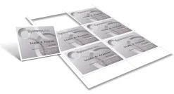 Office Depot® Brand Badge Inserts, Convention Size, 3" x 4", White, Pack Of 300