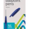 Office Depot® Brand Ballpoint Stick Pens, Medium Point, 1.0 mm, Blue Barrel, Blue Ink, Pack Of 12