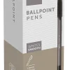 Office Depot® Brand Ballpoint Stick Pens, Medium Point, 1.0 mm, Black Barrel, Black Ink, Pack Of 36