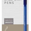 Office Depot® Brand Ballpoint Stick Pens, Medium Point, 1.0 mm, Blue Barrel, Blue Ink, Pack Of 36