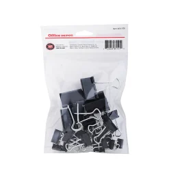 Office Depot® Brand Binder Clips, Assorted Sizes, Black, Pack Of 30