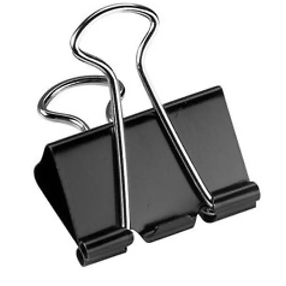 Office Depot® Brand Binder Clips, Small, 3/4" Wide, 3/8" Capacity, Assorted Colors, Pack Of 36