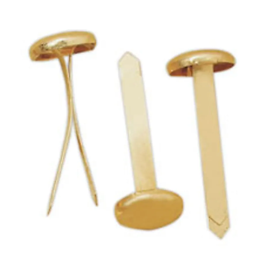 Office Depot® Brand Brass Fasteners, 1 1/2" Length, Pack Of 60