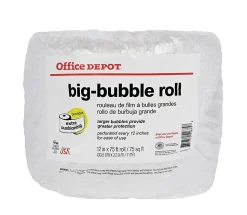 Office Depot® Brand Bubble Roll, 5/16" Thick, Clear, 12" x 75'
