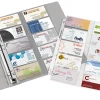 Office Depot® Brand Business Card Binder Pages, 8-1/2" x 11", Clear, Pack Of 10