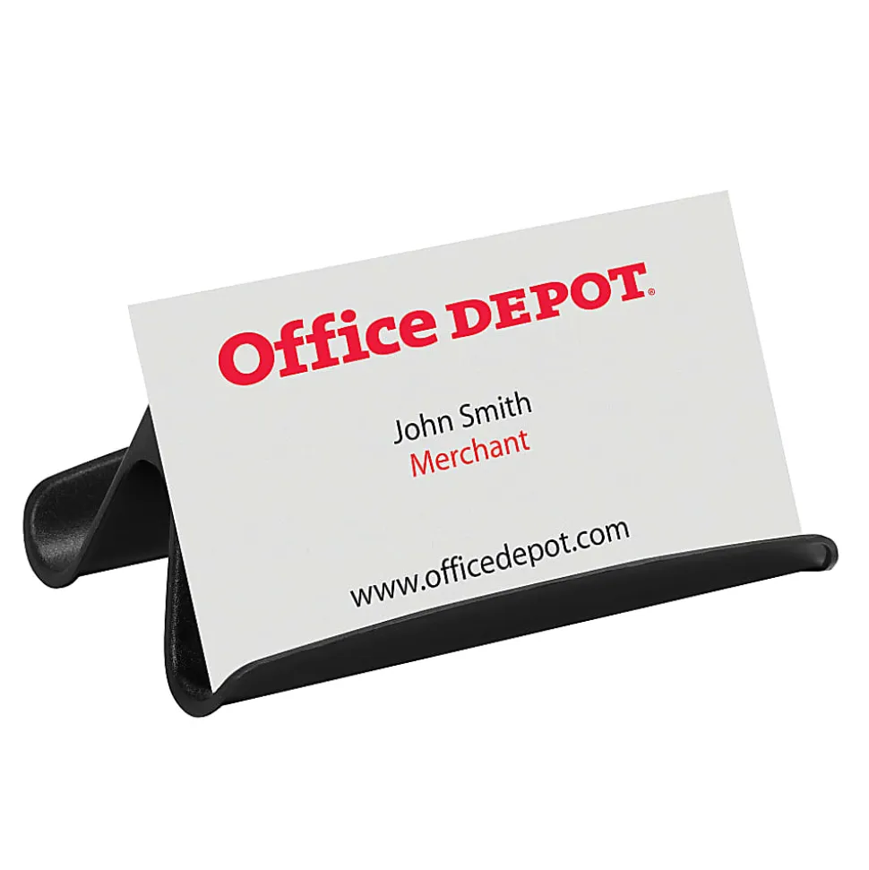Office Depot® Brand Business Card Holder, Black