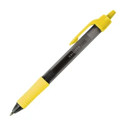 Office Depot® Brand Callisto Retractable Gel Ink Pens, Medium Point, 0.7 mm, Transparent Black Barrel, Assorted Fashion Ink Colors, Pack Of 20