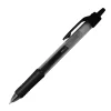 Office Depot® Brand Callisto Retractable Gel Ink Pens, Medium Point, 0.5 mm, Translucent Black Barrel, Black Ink, Pack Of 12 Pens