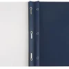 Office Depot® Brand Clear-Front Report Covers With Linen Texture, Navy, Pack Of 5