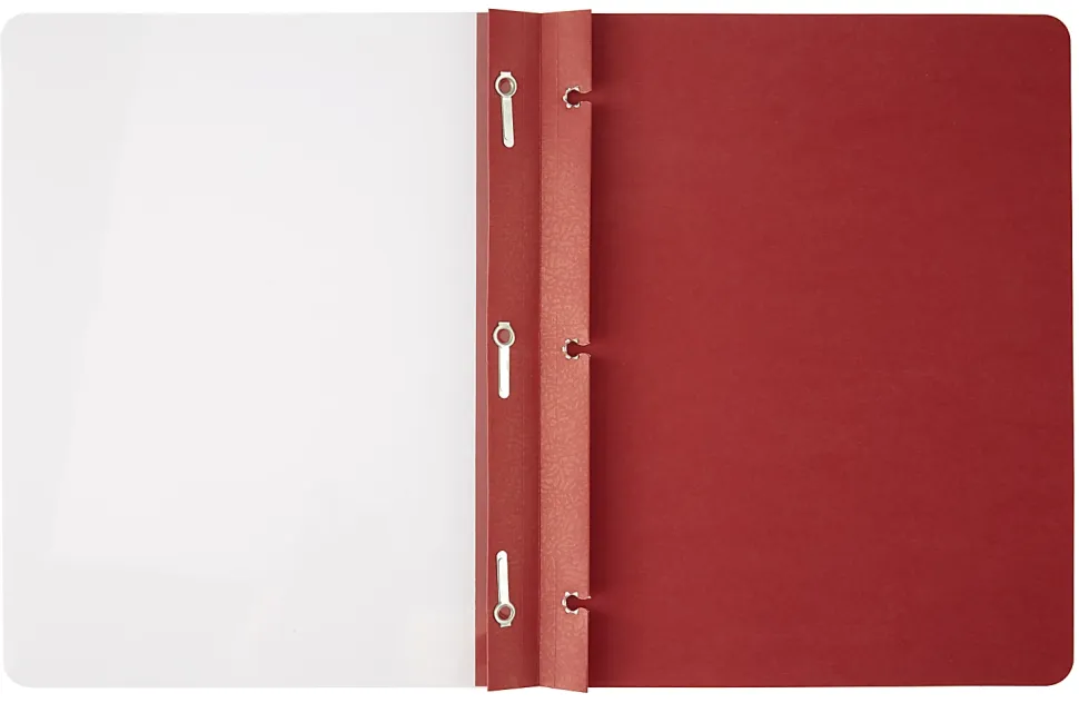 Office Depot® Brand Clear-Front Report Covers, Red, Pack Of 10