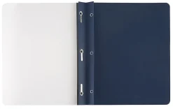 Office Depot® Brand Clear-Front Report Covers, Dark Blue, Pack Of 10